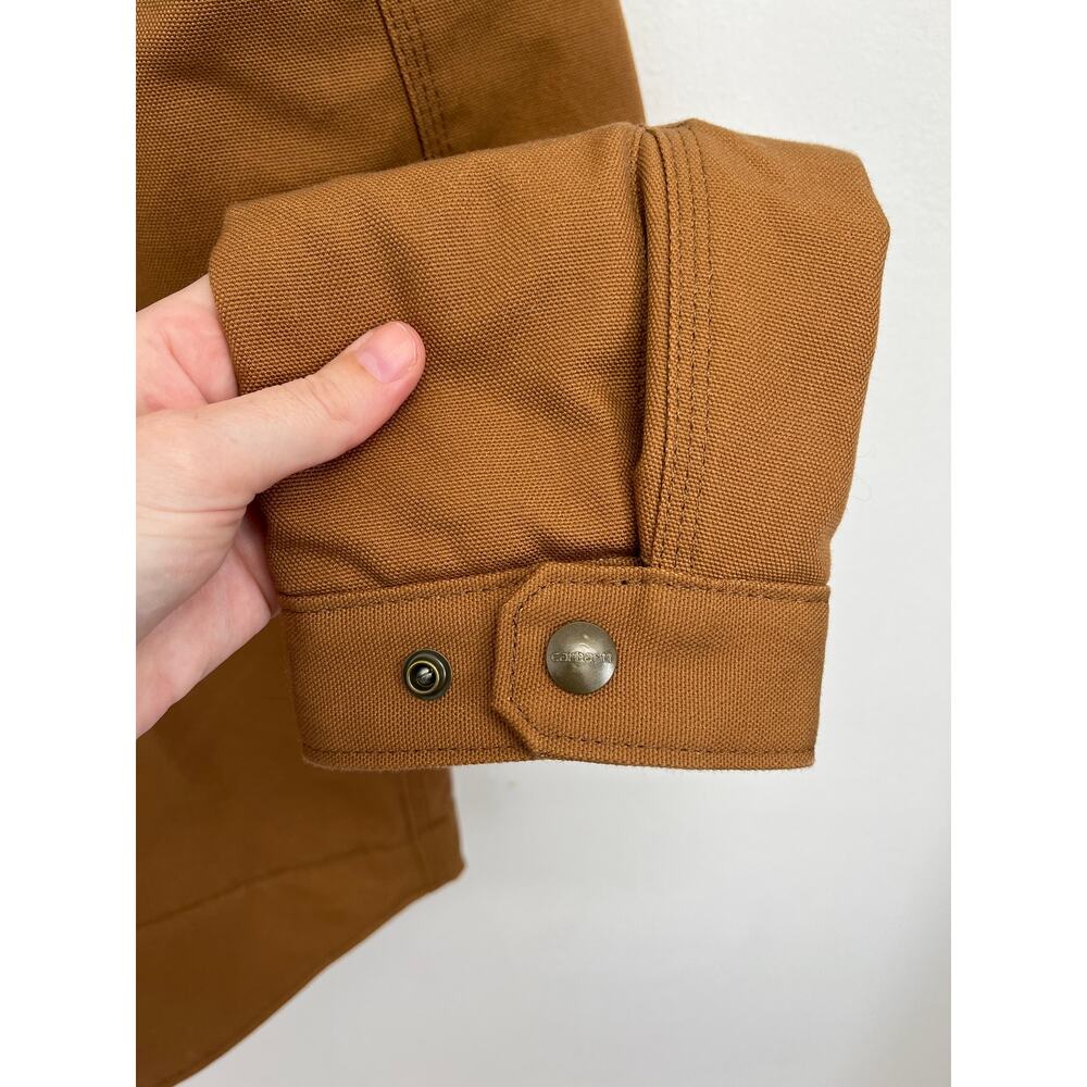 Carhartt Iconic J01 Duck Detroit Jacket Workwear Utility Blanket Lined - Small - Picture 11 of 16